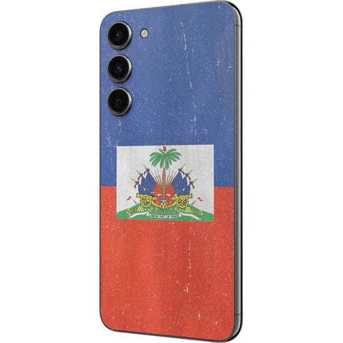 Haiti Flag Distressed Galaxy S23 Plus Skin